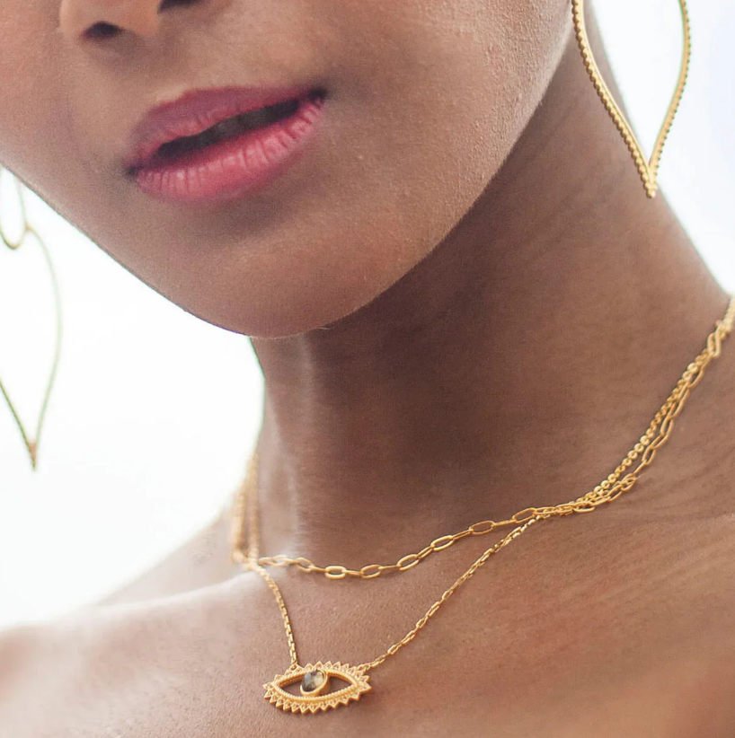 KEEPER OF POSITIVITY EYE NECKLACE by Satya Jewelry - Romi Boutique