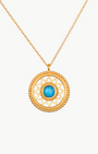 NATURE INTUITION TURQUOISE MANDALA NECKLACE by Satya Jewelry - Romi Boutique