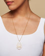 TEARDROP LOTUS GOLD NECKLACE by Satya Jewelry - Romi Boutique