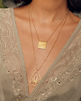 TEARDROP LOTUS GOLD NECKLACE by Satya Jewelry - Romi Boutique