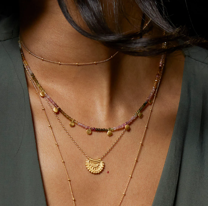 PEACE AND PROTECTION TOURMALINE CHOKER by Satya Jewelry - Romi Boutique