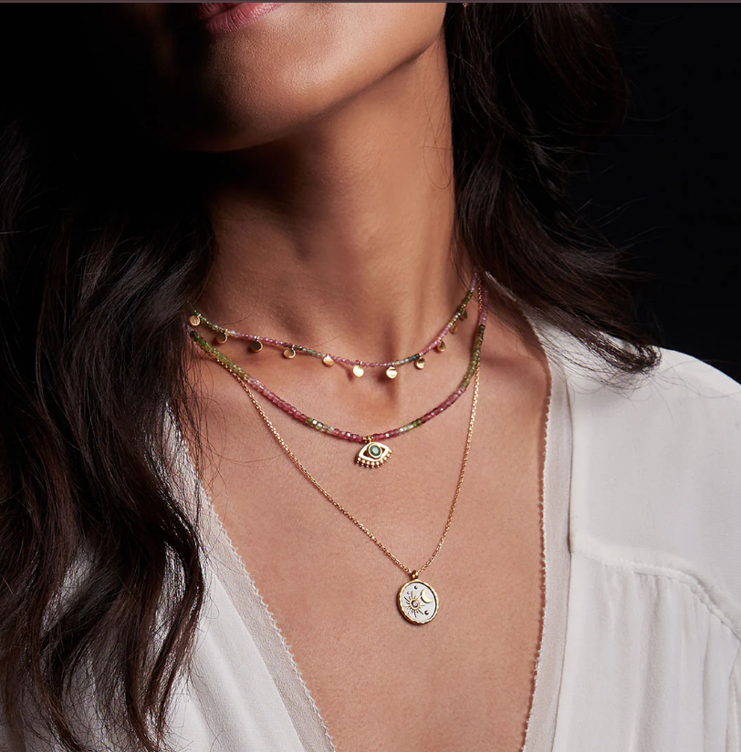 PEACE AND PROTECTION TOURMALINE CHOKER by Satya Jewelry - Romi Boutique
