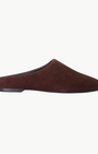 SUEDE RIAD SLIPPER IN ESPRESSO - Romi Boutique