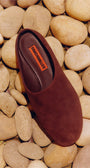 SUEDE RIAD SLIPPER IN ESPRESSO - Romi Boutique
