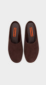 SUEDE RIAD SLIPPER IN ESPRESSO - Romi Boutique