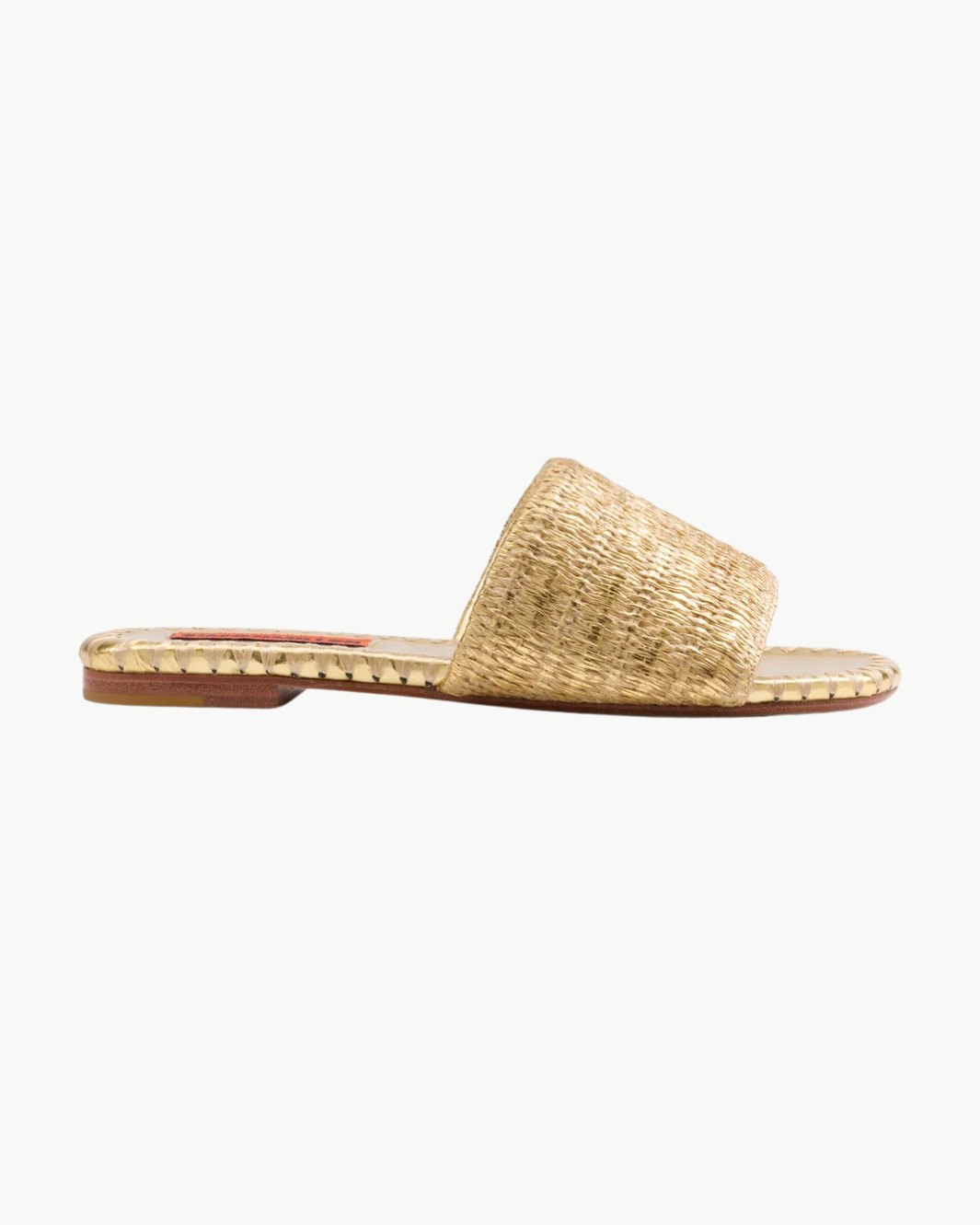 METALLIC RAFFIA SALERNO SANDAL - Romi Boutique