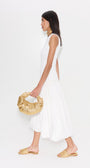 METALLIC RAFFIA SALERNO SANDAL by Simon Miller - Romi Boutique