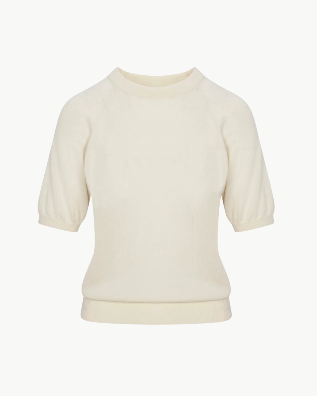 SHORT SLEEVE RAGLAN TEE IN CHALK - Romi Boutique