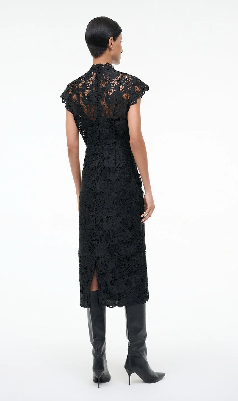 ROSALINE DRESS IN BLACK - Romi Boutique