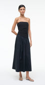 NIA DRESS IN BLACK - Romi Boutique