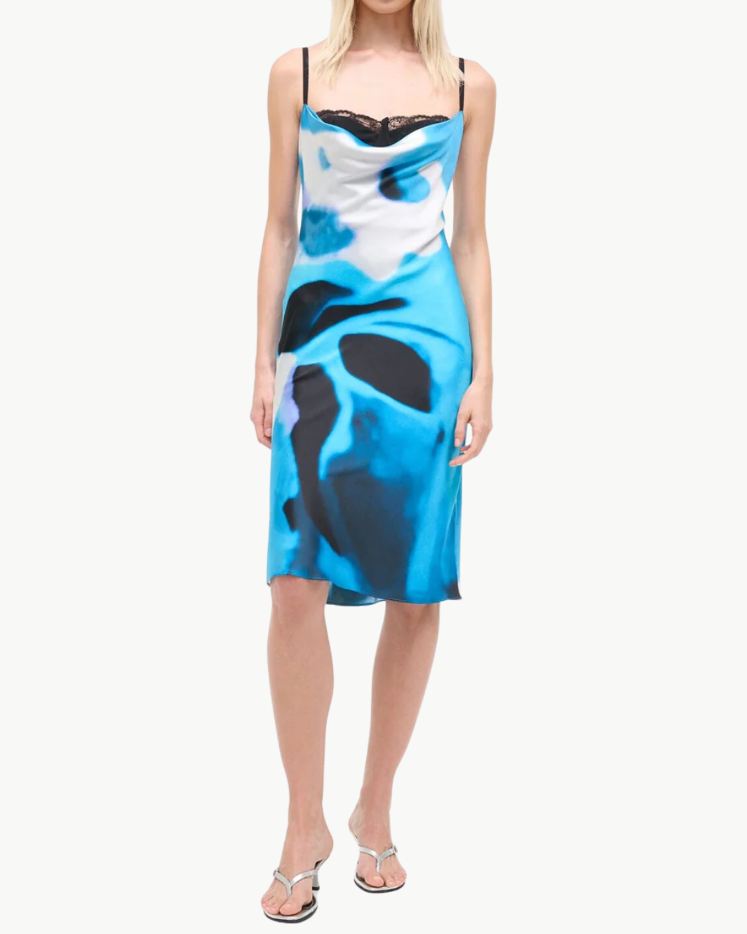EVANGELINE SILK MIDI DRESS - Romi Boutique