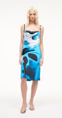 EVANGELINE SILK MIDI DRESS - Romi Boutique