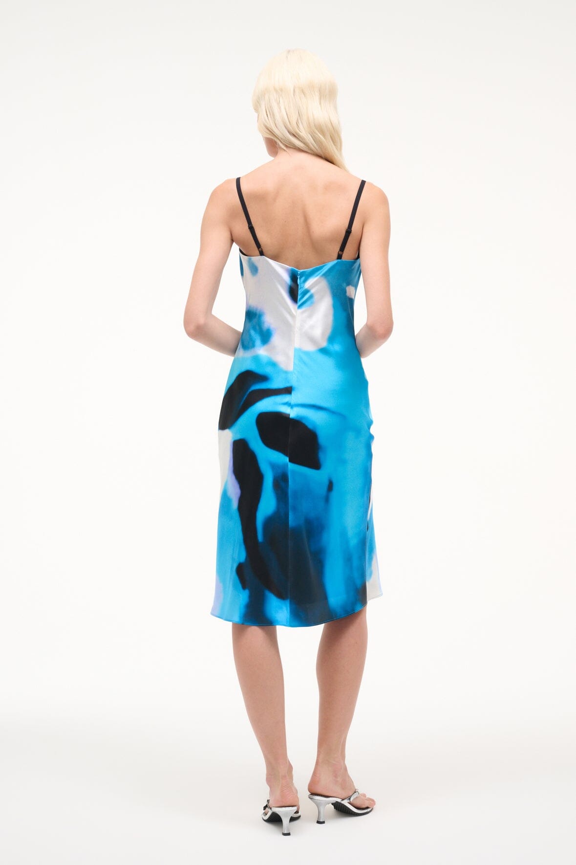 EVANGELINE SILK MIDI DRESS - Romi Boutique