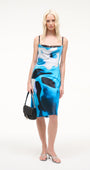 EVANGELINE SILK MIDI DRESS - Romi Boutique