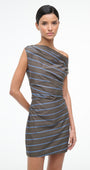 MINI PHARE DRESS IN HUNTINGTON STRIPE - Romi Boutique