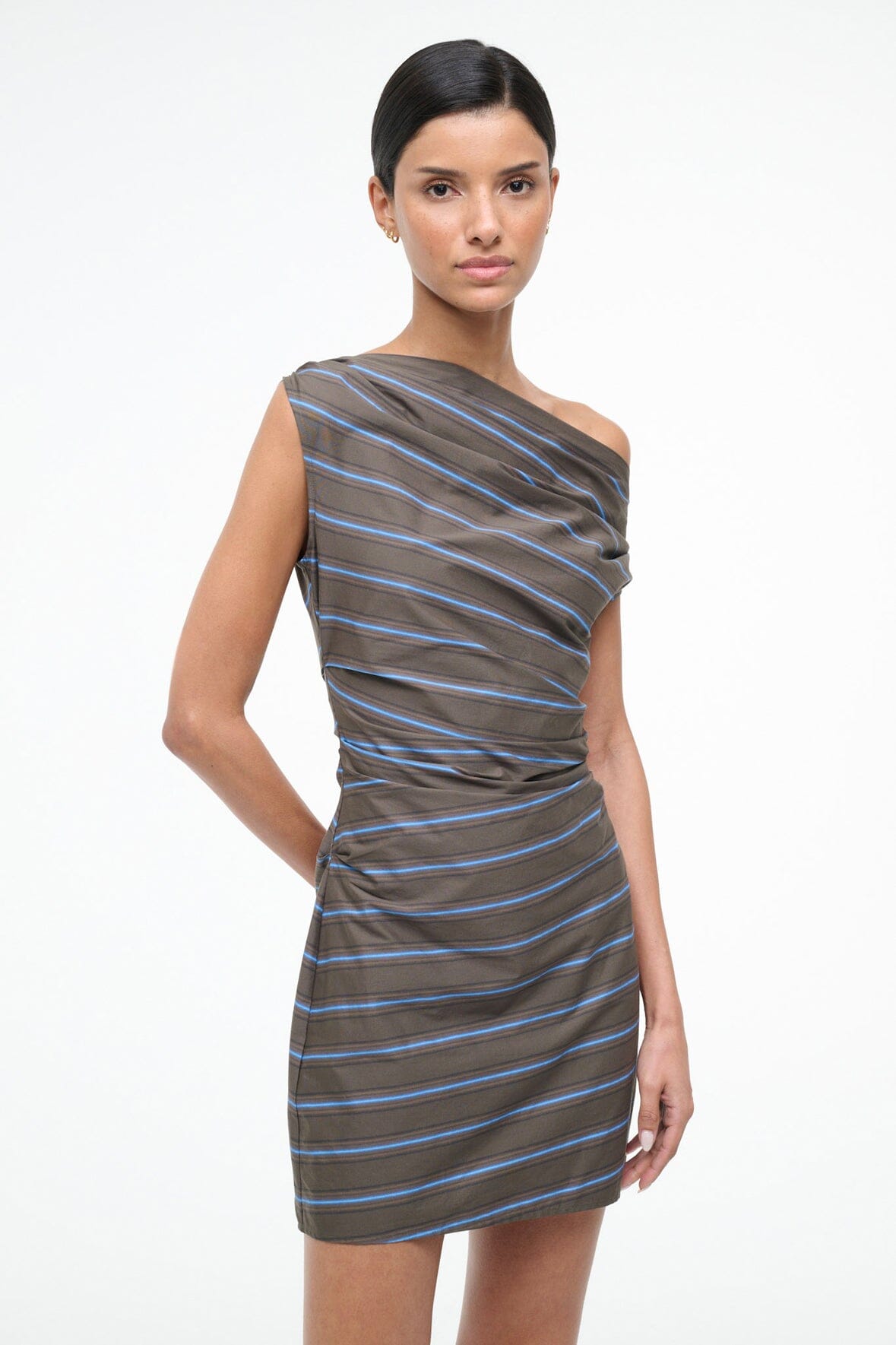 MINI PHARE DRESS IN HUNTINGTON STRIPE - Romi Boutique