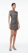 MINI PHARE DRESS IN HUNTINGTON STRIPE - Romi Boutique