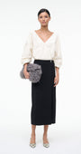 ORION DRESS IN IVORY / BLACK - Romi Boutique