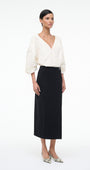 ORION DRESS IN IVORY / BLACK - Romi Boutique