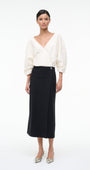 ORION DRESS IN IVORY / BLACK - Romi Boutique