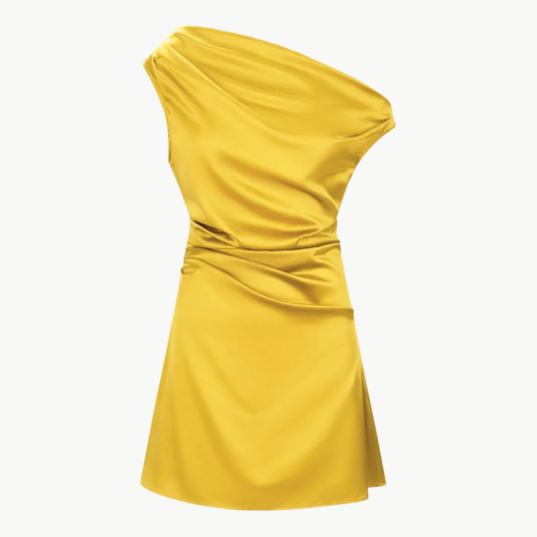 MINI PHARE DRESS IN TURMERIC - Romi Boutique