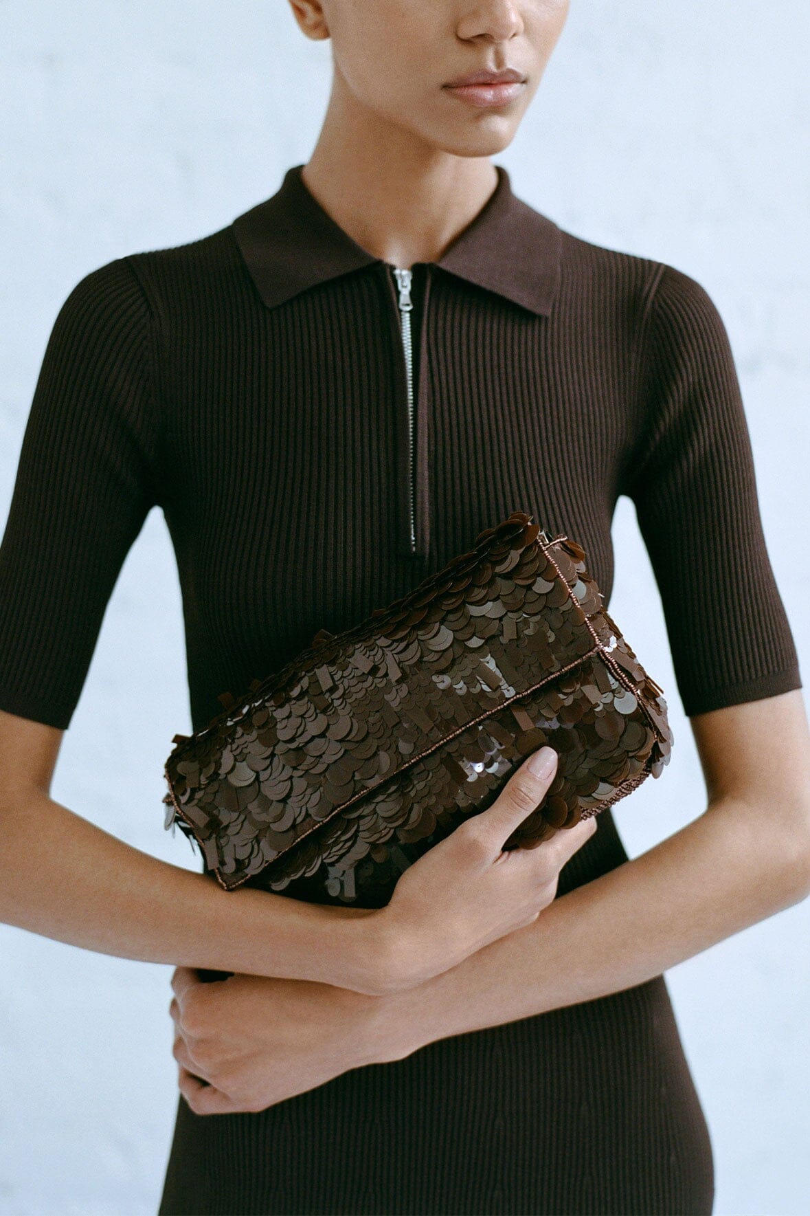 TIMMY CONVERTIBLE SHOULDER BAG IN CACAO - Romi Boutique
