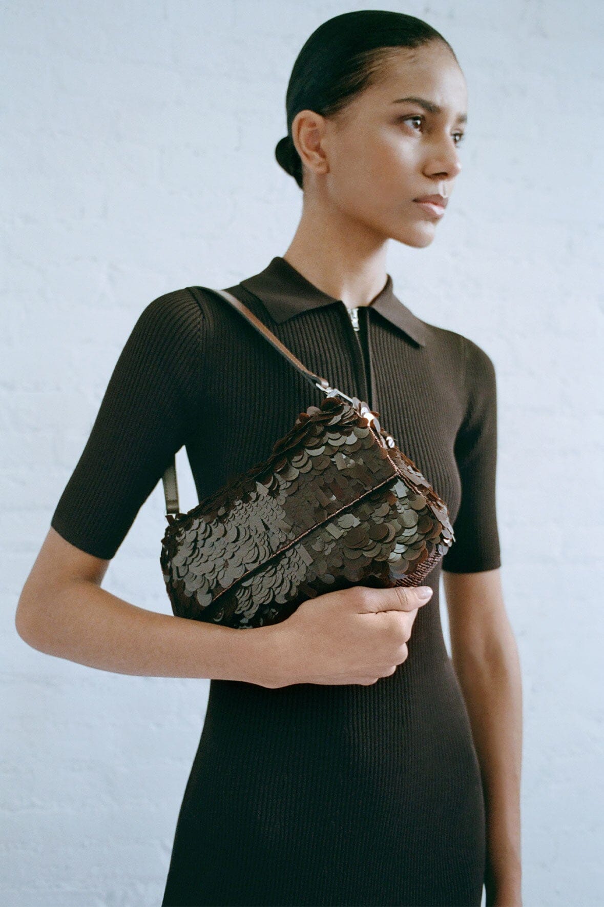 TIMMY CONVERTIBLE SHOULDER BAG IN CACAO - Romi Boutique