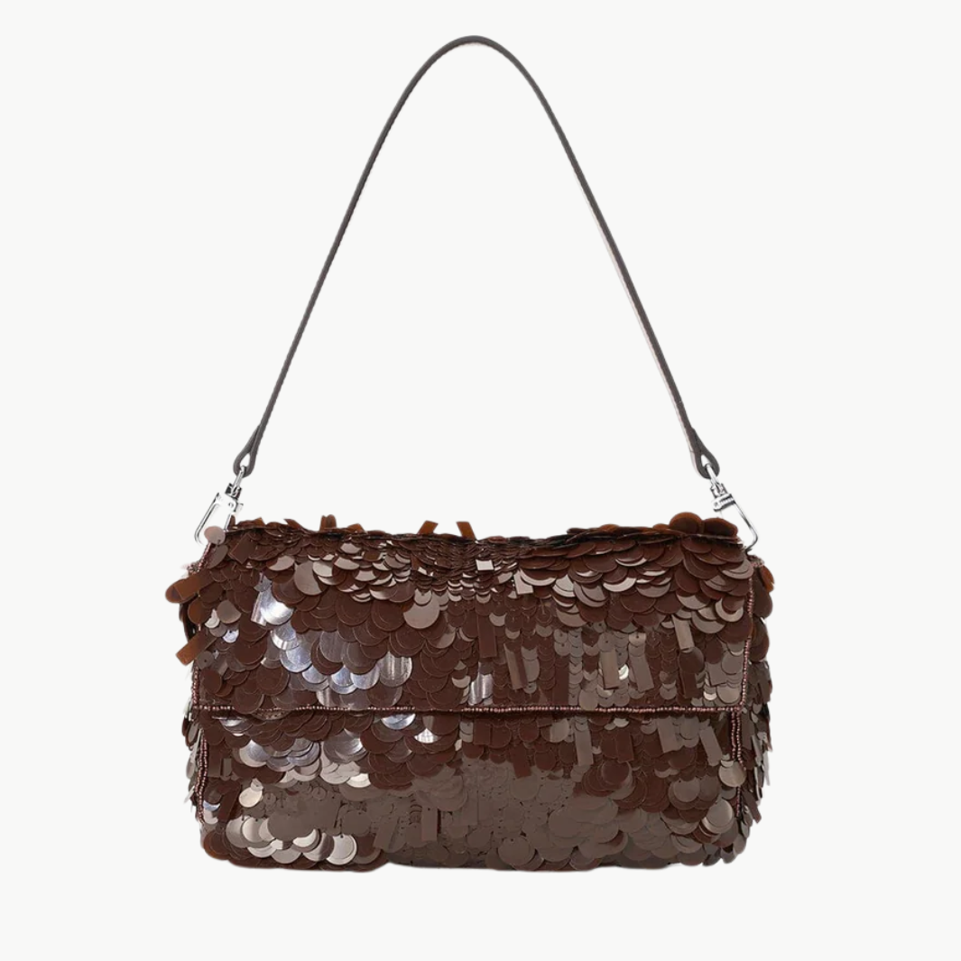 TIMMY CONVERTIBLE SHOULDER BAG IN CACAO - Romi Boutique