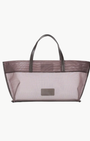 CHRISTOS MINI MESH TOTE IN ESPRESSO - Romi Boutique