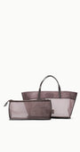 CHRISTOS MINI MESH TOTE IN ESPRESSO - Romi Boutique