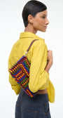 TIMMY CONVERTIBLE SHOULDER BAG IN JUNGLE STRIPE - Romi Boutique