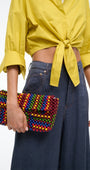 TIMMY CONVERTIBLE SHOULDER BAG IN JUNGLE STRIPE - Romi Boutique