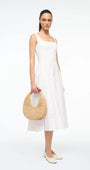 MOON RAFFIA TOTE BAG IN NATURAL/TAN - Romi Boutique