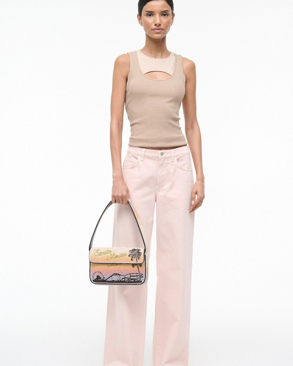 Staud TOMMY BEADED BAG at Romi Boutique