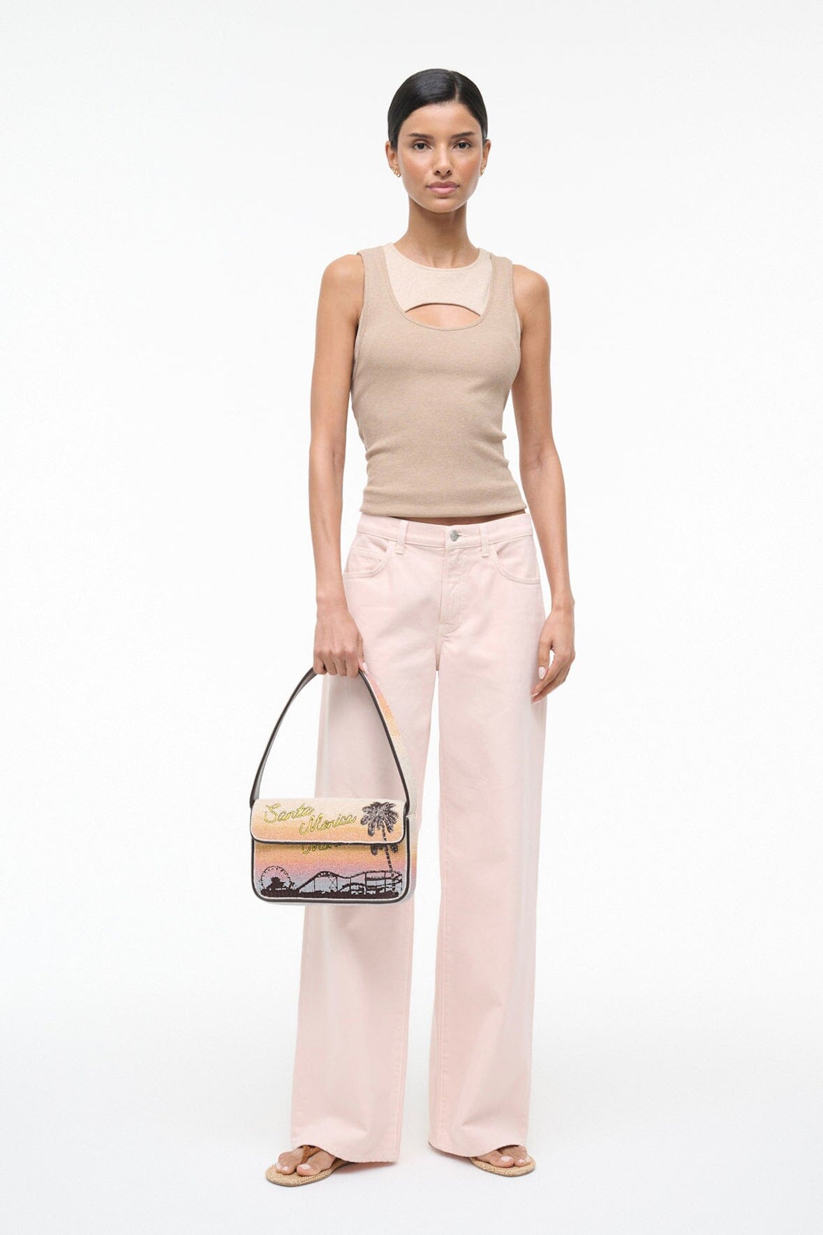 Staud TOMMY BEADED BAG at Romi Boutique
