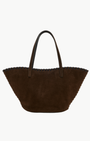 CARO BUCKET BAG IN TRUFFLE - Romi Boutique