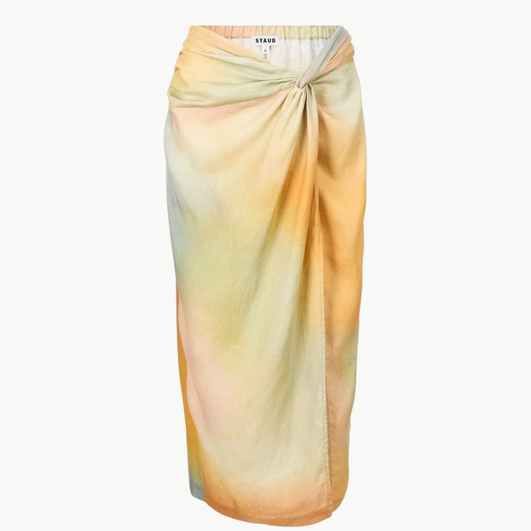 PORTO LINEN SKIRT by Staud - Romi Boutique