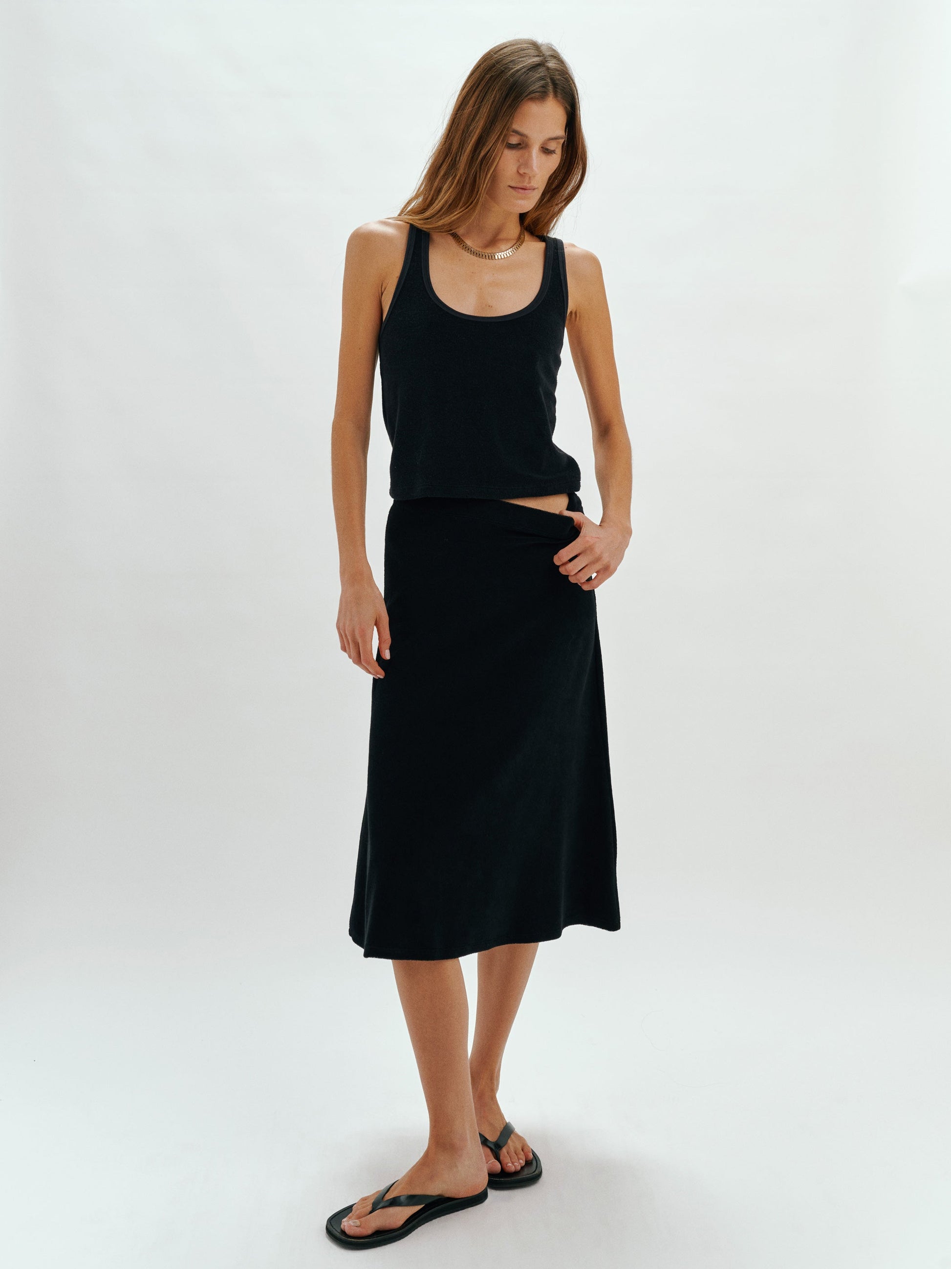 SIENNA MIDI SKIRT - Romi Boutique
