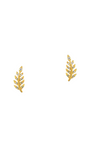 CZ LEAF CRAWLER IN GOLD VERMEIL by TAI - Romi Boutique