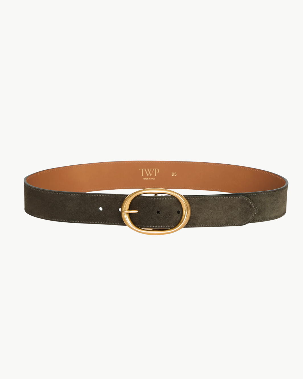 WIDE SUEDE BELT IN MILITARY - Romi Boutique