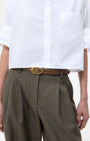 NARROW BELT IN MINK - Romi Boutique