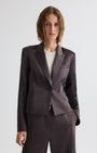 SAWYER BLAZER IN CHOCOLATE TORTE - Romi Boutique