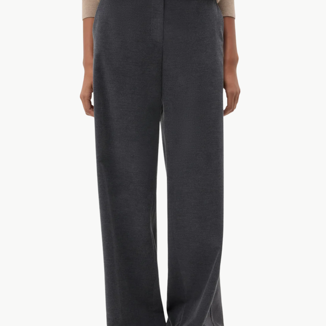 DYLAN PANT IN CHARCOAL HEATHER GREY - Romi Boutique