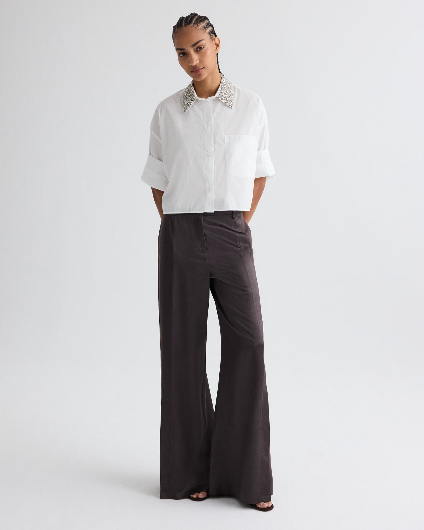 TAITE PANT IN CHOCOLATE TORTE - Romi Boutique
