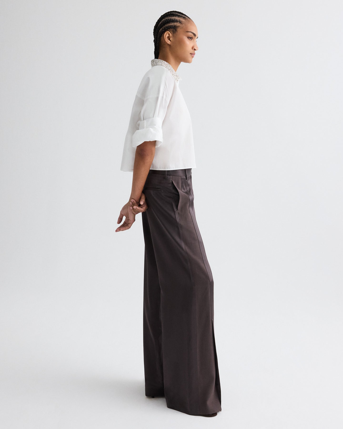 TAITE PANT IN CHOCOLATE TORTE - Romi Boutique