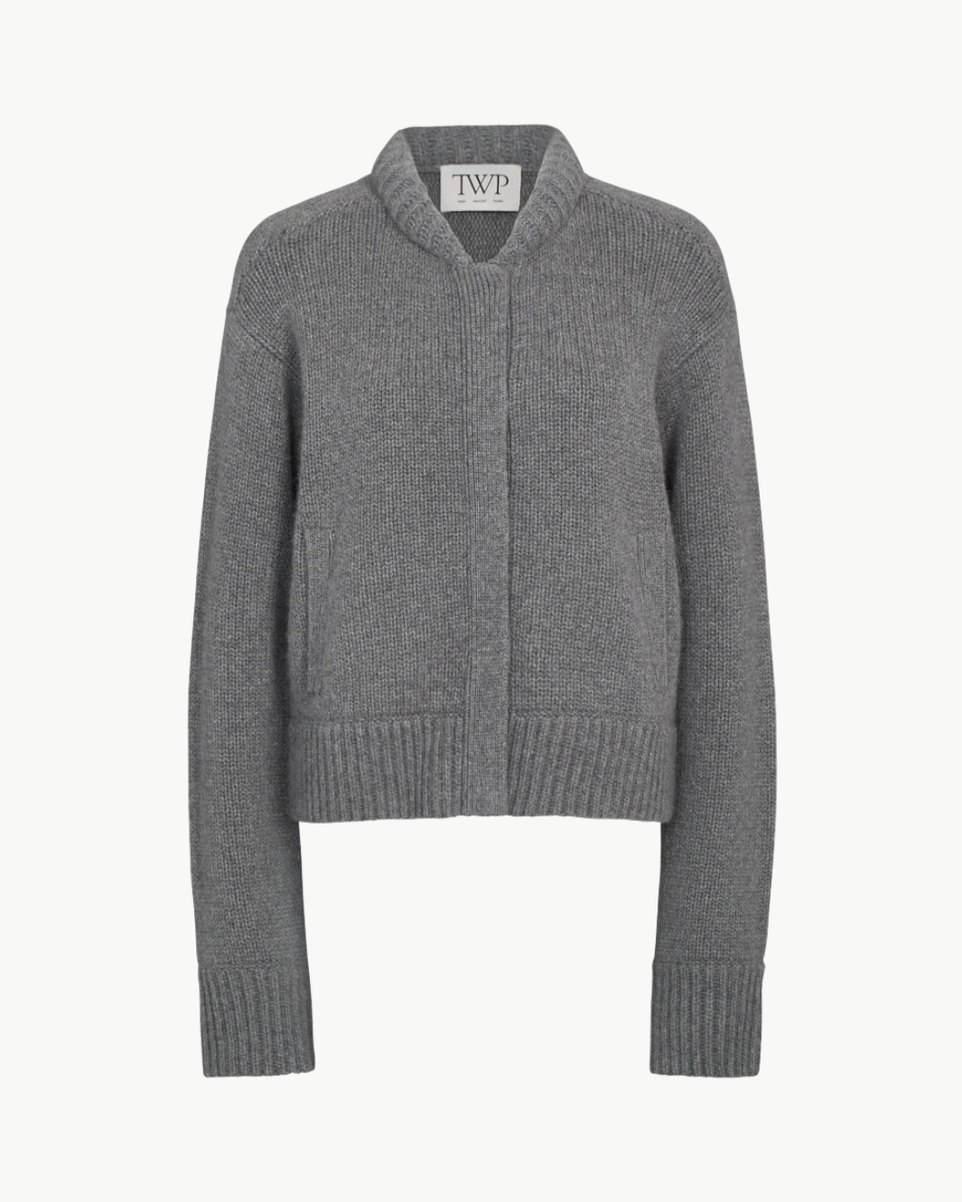 CONNOR CARDIGAN IN MEDIUM HEATHER GREY by TWP - Romi Boutique