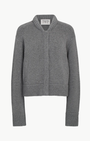 CONNOR CARDIGAN IN MEDIUM HEATHER GREY by TWP - Romi Boutique