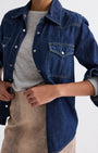COWBOY TAKE ME AWAY SHIRT IN DARK STONE by TWP - Romi Boutique