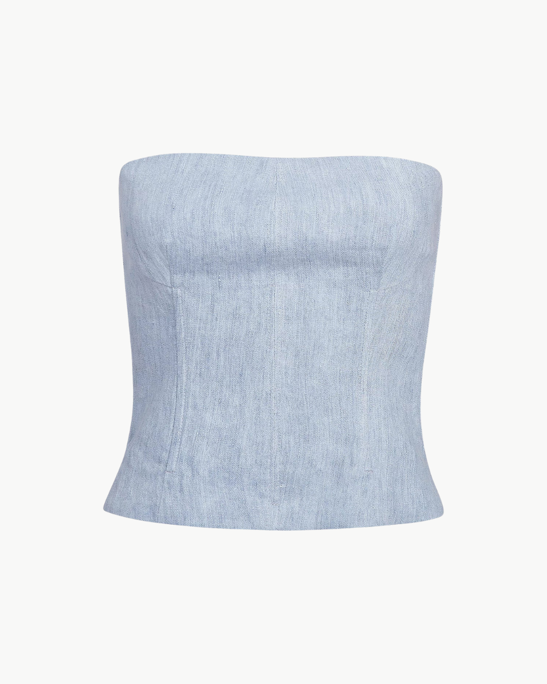 JILLIAN BUSTIER TOP IN LIGHT INDIGO by TWP - Romi Boutique