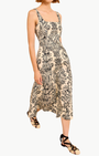 NATALI TANK-A-LINE DRESS IN IVORY FLORA - Romi Boutique